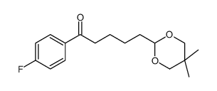 5-(5,5-DIMETHYL-1,3-DIOXAN-2-YL)-4'-FLUOROVALEROPHENONE Structure