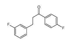 4'-FLUORO-3-(3-FLUOROPHENYL)PROPIOPHENONE Structure