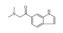 Ethanone, 2-(dimethylamino)-1-(1H-indol-6-yl) Structure