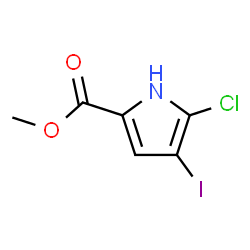 Methyl 5-Chloro-4-iodo-1H-pyrrole-2-carboxylate Structure
