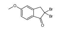 2,2-dibromo-5-methoxy-3H-inden-1-one Structure