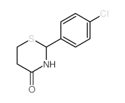 2-(4-chlorophenyl)-1,3-thiazinan-4-one结构式