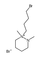 1-(4-bromobutyl)-1,2-dimethylpiperidazinium bromide Structure