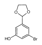 3-bromo-5-[1,3]dioxolan-2-yl-phenol Structure