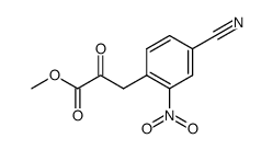 4-Cyan-2-nitrophenylbrenztraubensaeure-methylester Structure