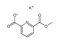 6-[(methyloxy)carbonyl]-2-pyridinecarboxylate potassium salt结构式