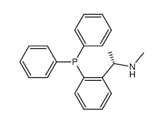 (S)-N-methyl-1-[2-(diphenylphosphino)phenyl]ethylamine结构式