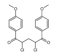 2,4-dichloro-1,5-bis(4-methoxyphenyl)pentane-1,5-dione结构式