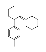1-(1-cyclohexylidenepentan-2-yl)-4-methylbenzene Structure