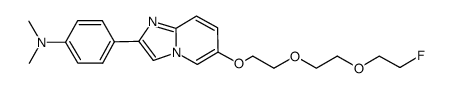 6-(2-fluoroethoxy-ethoxy-ethoxy)-2-(4-dimethylaminophenyl)-imidazo[1,2-a]pyridine结构式