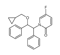 1-[2-(cyclopropylmethoxy)-1,2-diphenylethyl]-5-fluoropyridin-2-one Structure