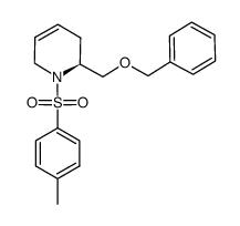 (2S)-2-benzyloxymethyl-1-(4-methylphenylsulfonyl)-1,2,3,6-tetrahydropyridine Structure