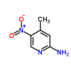 2-Amino-5-nitro-4-picoline Structure