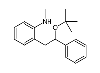 N-methyl-2-[2-[(2-methylpropan-2-yl)oxy]-2-phenylethyl]aniline结构式