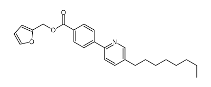 furan-2-ylmethyl 4-(5-octylpyridin-2-yl)benzoate结构式