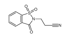 3-(1,1,3-trioxo-3H-1λ6-benz[d]isothiazol-2-yl)-propionitrile Structure