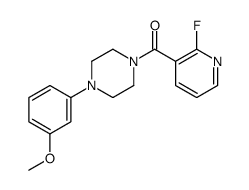 (2-fluoropyridin-3-yl)-[4-(3-methoxyphenyl)piperazin-1-yl]methanone结构式