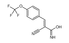 2-cyano-3-[4-(trifluoromethoxy)phenyl]prop-2-enamide Structure