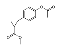 methyl 2-(4-acetyloxyphenyl)cyclopropane-1-carboxylate结构式