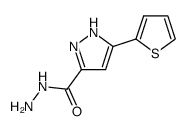 5-(2-噻吩)-1H-吡唑-3-羧酸 肼结构式