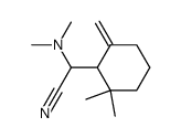 2-(2,2-dimethyl-6-methylenecyclohexyl)-2-(dimethylamino)acetonitrile结构式