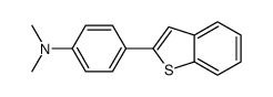 4-(1-benzothiophen-2-yl)-N,N-dimethylaniline结构式