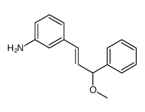 3-(3-methoxy-3-phenylprop-1-enyl)aniline结构式