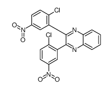 2,3-bis(2-chloro-5-nitrophenyl)quinoxaline结构式