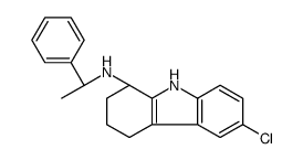 (1R)-6-chloro-N-[(1R)-1-phenylethyl]-2,3,4,9-tetrahydro-1H-carbazol-1-amine结构式