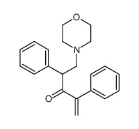 5-morpholin-4-yl-2,4-diphenylpent-1-en-3-one结构式