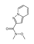 N-methoxy-N-methylpyrazolo[1,5-a]pyridine-2-carboxamide结构式