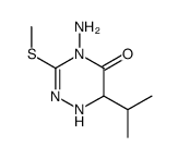 4-amino-3-methylsulfanyl-6-propan-2-yl-1,6-dihydro-1,2,4-triazin-5-one结构式