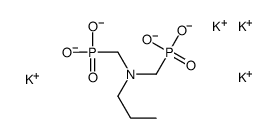 tetrapotassium [(propylimino)bis(methylene)]diphosphonate structure