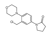 1-[3-(chloromethyl)-4-morpholin-4-ylphenyl]pyrrolidin-2-one结构式