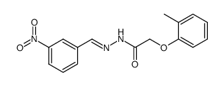 N'-(3-nitrobenzylidene)-2-(o-tolyloxy)acetohydrazide结构式