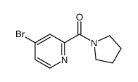 (4-bromopyridin-2-yl)-pyrrolidin-1-ylmethanone结构式