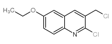 2-chloro-3-(chloromethyl)-6-ethoxyquinoline结构式