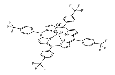 Cr(tetrakis-((4-trifluoromethyl)phenyl)porphyrin)Cl Structure