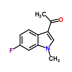 1-(6-Fluoro-1-methyl-1H-indol-3-yl)ethanone结构式