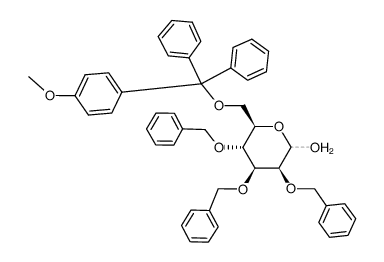 2,3,4-Tri-O-benzyl-6-O-(monomethoxytrityl)-D-mannose结构式