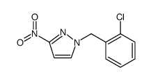 1H-Pyrazole, 1-[(2-chlorophenyl)methyl]-3-nitro结构式