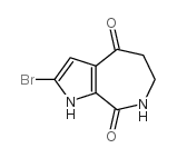 2-溴-6,7-二氢-1h,5h-吡咯并[2,3-c]氮杂烷-4,8-二酮结构式