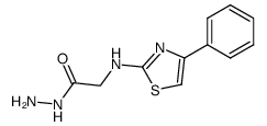 4-phenyl-(thiazol-2-yl)-aminoacetylhydrazine Structure