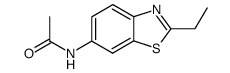 Benzothiazole, 6-acetamido-2-ethyl- (6CI) Structure