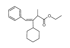 ethyl 3-(cyclohexyl)-2-methyl-4-phenyl-3(Z)-butenoate结构式