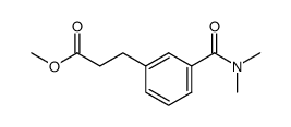 methyl 3-[3-(dimethylcarbamoyl)phenyl]propanoate结构式