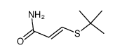 trans-(3-tert-Butylmercapto)-acrylamid Structure