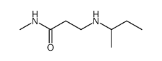 3-(butan-2-ylamino)-N-methyl-propanamide结构式