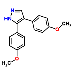 4,5-Bis(4-methoxyphenyl)-1H-pyrazole Structure