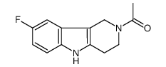 1-(8-fluoro-1,3,4,5-tetrahydropyrido[4,3-b]indol-2-yl)ethanone结构式